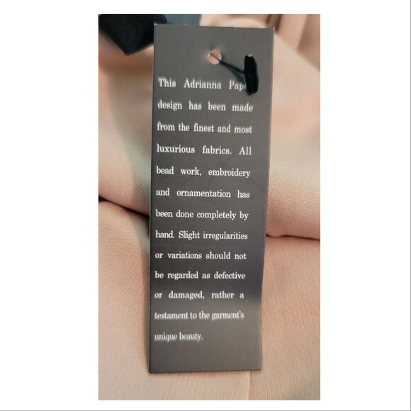 Adrianna Papell Coral Sequin Beaded Gown, Womens Size 8 - Picture 6 of 10